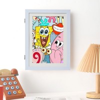 Marco de Fotos Magnético Abatible para Niños con Páginas Intercambiables Tamaño A3/A4 Diseño Simple para Exhibir Arte Infantil