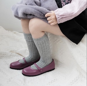 Chaussures plates pour enfants en cuir souple de haute qualité, faites à la main, 6 couleurs, pour les fêtes - Product Image 3