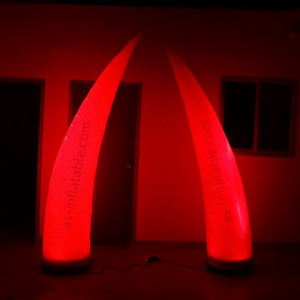 Colonnes gonflables lumineuses à LED en forme de cornes de tusk pour festivals et mariages - Product Image 4