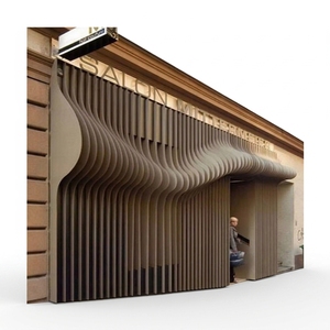 Panneaux muraux contemporains en acier inoxydable découpés au laser européens, clôture décorative pour cour extérieure de villa - Product Image 2