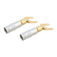 Connecteur audio de type Y plaqué or pour haut-parleur, connecteur audio pour audio et vidéo, prix de gros