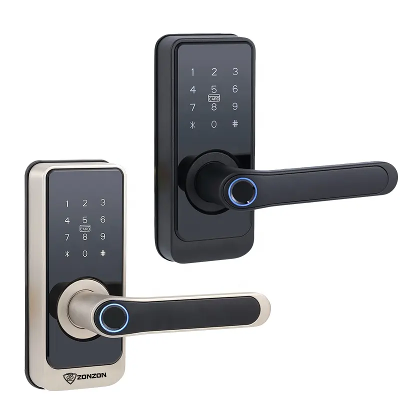 Cerradura inteligente con wifi כרטיס משולב טביעת אצבע אלחוטית דלת מנעול tuya tlock יישום בורג דלת חכם מנעול דלת חכם