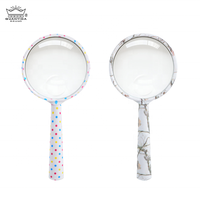 GUANYIDA ODM Customized Lightweight Handle Handheld Acrylic Lens Magnifier 75mm Diameter High Clarity Model G-888A-075 Everyday