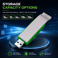 Pembuka Botol Aluminium USB 2.0 Flash Drive 32GB/128GB Mini Logam Baru Kreatif untuk Hadiah Pameran Dagang Grosir