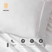 Ensemble de draps plats 4 pièces en microfibre de luxe, ultra doux, sans plis, légers, modernes, 1800 fils, vente en gros