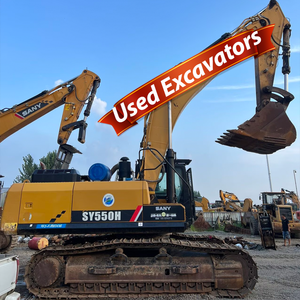 Excavadora de orugas usada SY550H de 55 toneladas, barata, con motor SY550, para ingeniería y movimiento de tierras. - Product Image 1