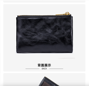 Ando Bag Genuine Cowhide Leather Vintage RFID <b>Wallet</b> for <b>Women</b> with <b>Card</b> Slots and Zipper Coin Pockets - Product Image 4