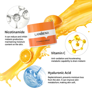 Crème hydratante éclaircissante pour le visage à la vitamine C LANBENA en gros - Product Image 6