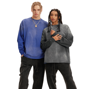 T-shirt Personalizzata di Alta Qualità in Puro Cotone, Stile Vintage Acid Wash Traspirante per Streetwear, Hip-hop, <span class=keywords><strong>Rap</strong></span>, Skateboard e Parkour - Product Image 1