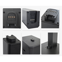Ensemble de haut-parleurs portables en métal Active Column 500W Hi-Res Audio durables pour la scène et les petits événements DJ