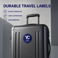 Etiquetas de Identidad de Marca de PVC Premium, Etiquetas con Logotipo de Forma Personalizada, Soluciones Promocionales de Embalaje Profesional con Protección UV