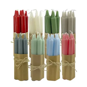 Best quality 10 inch dinner taper candle colors wedding prayer candle wholesale
