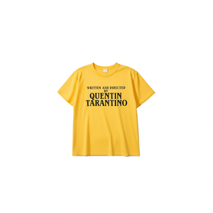 T-shirt Quentin Tarantino Gialla Unisex Abbigliamento Promozionale - Product Image 2