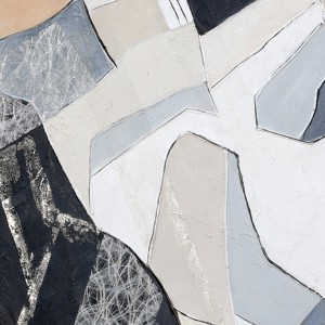 Peintures murales décoratives abstraites nordiques à blocs de couleurs, impression numérique artisanale sur toile avec tailles personnalisées pour la décoration intérieure - Product Image 3