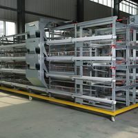 Nouvelle conception d'élevage de poulets pour système d'élevage entièrement automatique de poulets de chair avec cage de couvaison en métal/plastique