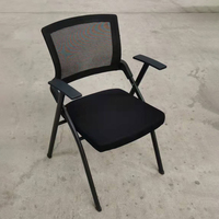 Chaise de formation pliable en gros pour usine, dossier en maille, empilable, pour bureau et salle de conférence