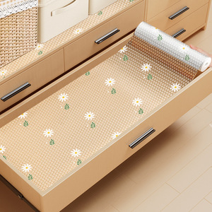 <b>Drawer</b> Liners Rectangle Flowers Pattern Waterproof Moisture Proof Cabinet Mat For Kitchen Wardrobe Shoe <b>Storage</b> - Product Image 1