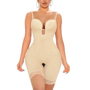 Private Label <strong>Strapless</strong> Full slip Slimming Shaper U Plunge <strong>Backless</strong> Bodysuit for Women Tummy Control <strong>Shapewear</strong> - Product Image 1