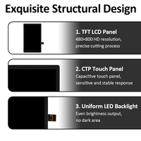 3,97 Zoll 4,0 Zoll Touch-TFT-LCD-Modul 480x800 Kapazitiver Touchscreen MIPI ST7701S Industrielles Display