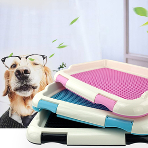 Eco-Friendly Reutilizável Puppy Pad Bandeja Portátil Indoor <span class=keywords><strong>Dog</strong></span> Litter Box Pee Baffle Training <span class=keywords><strong>Dog</strong></span> WC para gatos Material plástico - Product Image 6