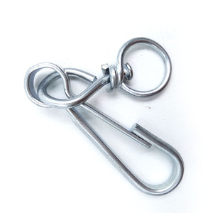 <span class=keywords><strong>Hot</strong></span> Bán Dây Buộc <span class=keywords><strong>Snap</strong></span> Clip Nickel Mạ 4293 Mùa Xuân Xoay Carabiner Kẽm Mạ Simplex Móc Với Kết Thúc Vòng - Product Image 2
