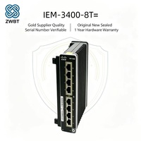 Module d'extension en cuivre Cisco Switch Catalyst IEM-3400-8T= 8x 1000BASE-T RJ45, extensible à 18 ports GE au total, consommation électrique de 12 W