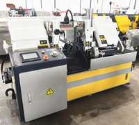 Machine à découper automatique NC personnalisée pour métaux, scie à ruban pour fer et acier de 330 mm avec cycle de coupe continu