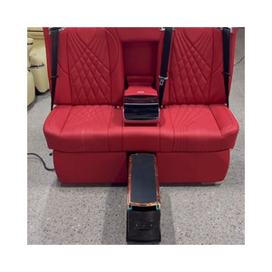 Fourgon VIP personnalisé modifié avec sièges en cuir de luxe inclinables, bureau informatique automatique intégré et sièges auto en cuir de luxe - Product Image 3