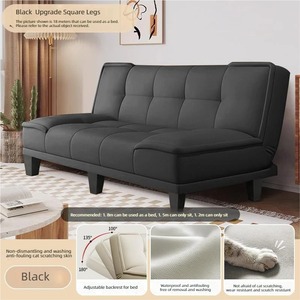 Sofá Cama Plegable 2 en 1 que Ahorra Espacio, Sofá Futón Moderno y Minimalista para Apartamentos Pequeños, Oficinas y Salas de Estar - Product Image 6