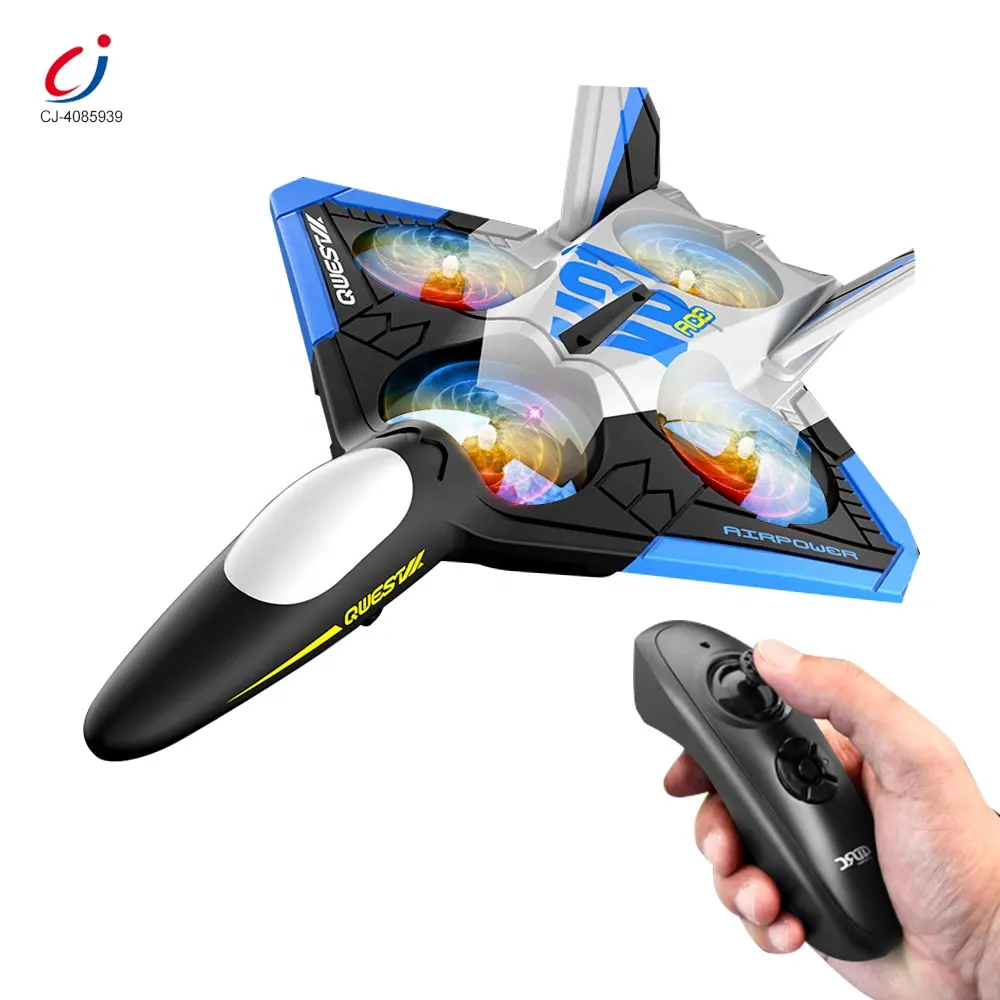 Chengji top venda ao ar livre 2.4G brinquedo avião aeronaves de quatro eixos lutador rc stunt controle remoto avião