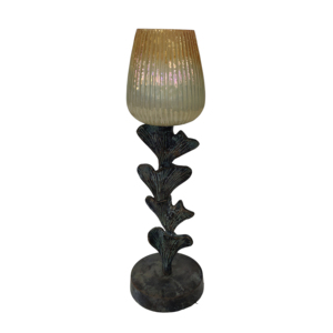 Portacandele in Metallo Ispirato ai Fiori, Candelabro a Colonna, Centrotavola Moderno Decorativo, Set di Tre - Product Image 2