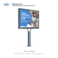 Cartelera Digital para Exteriores YEROO con Pantalla LED P4 Retroiluminada, Clasificación IP65 para Uso en Aeropuertos y Salas de Exposiciones