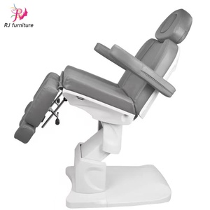 RJ Furniture <b>Adjustable</b> PU Leather Massage ChairBed Foldable Design Multi-functional Bedroom cosmetic bed with storage - Product Image 2