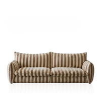 Ensemble de canapés modulaires en bois Oubao Wabi-Sabi avec rembourrage en éponge, tissu amovible et lavable, design moderne pour salon