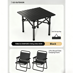 <span class=keywords><strong>Table</strong></span> de pique-nique portable moderne en alliage d'<span class=keywords><strong>aluminium</strong></span>, très vendue, avec chaises de <span class=keywords><strong>camping</strong></span> pliantes, mobilier de <span class=keywords><strong>camping</strong></span> et de plage - Product Image 5