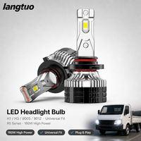 Phare LED automobile R5 17000LM avec refroidissement en aluminium, ampoule de phare LED universelle pour voiture et camion