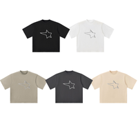 T-shirt de haute qualité 100% coton, taille plus, impression numérique personnalisée, logo, 250 g/m², t-shirt uni à col rond pour homme, t-shirt personnalisé