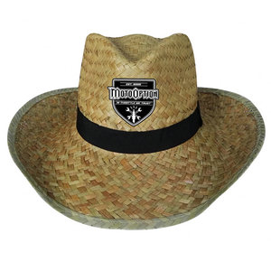 Sombreros de paja con cinta personalizada promocional Sombreros para el sol - Product Image 5