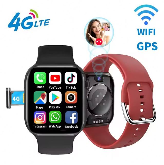 New S688 4G Android Smartwatch for Men 2.02inch IPS Wifi Heart Rate Monitor GPS Compass with Sim Card and Camera Mobile