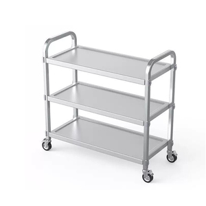 Chariot de service alimentaire de restauration commerciale avec roues de chariots de cuisine médicaux en acier inoxydable chariot de service pour restaurant hôtel - Product Image 3