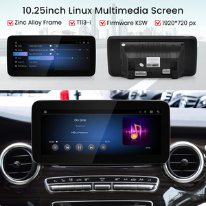 ระบบ HFmidia Linux หน้าจอบางขนาด 12.8 นิ้ว สำหรับติดตั้งบนคอนโซลรถยนต์ รองรับ Wireless CarPlay และ Android Auto พร้อม WiFi ในตัว สำหรับรถยนต์ Mercedes-Benz V-Class W447 - Product Image 6
