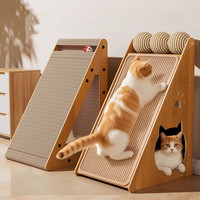 Sisal Cat Scratch Board Résistant À L'usure Chat Scratcher Lit Carton Interactif Chat Jouets