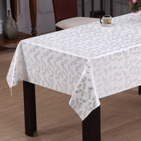 Nappe en PVC RNPT avec support en tissu et imprimé floral répétitif pour tables à manger