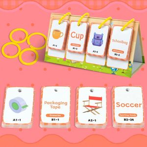 Tarjetas Educativas Cognitivas Diarias, Juguetes para Niños, Tarjetas de Aprendizaje Interactivas para Padres e Hijos, Tabla de Bolsillo - Product Image 6