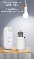Portalámparas con Temporizador y Control Remoto, Base de Luz con Temporizador Infrarrojo Inalámbrico y Control Remoto de Encendido/Apagado