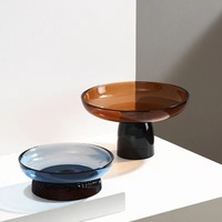 Verticale Streep Kristalglas Salade Fruit Serveerservies - Modern Ecologisch Voedselveilig Glaswerk voor Hotels