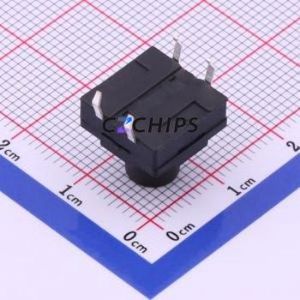 TC-FS1212D-C-P Tactile Switch Through hole-4P,12x12mm Switch Single Pole Single Throw Round Button 2.6N Through Hole - Product Image 2