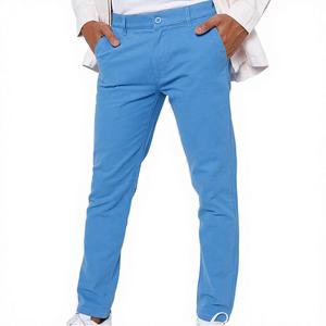 Pantalones Chinos de Algodón Elástico para Hombre, Rectos, Transpirables, Ligeros, Duraderos, con Pliegues Delanteros, Ideales para el Trabajo, Fines de Semana y Salidas Casuales - Product Image 3