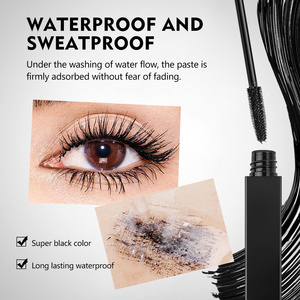 Mascara à cils en tube carré à marque privée, tête de brosse en silicone 5D, imperméable, longue tenue, épaississant, recourbant, volumisant, allongeant - Product Image 5