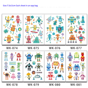 Vente chaude Dinosaure Pirate Sirène Fête Cadeaux De Fabricants Enfants Autocollants De Tatouage Temporaires - Product Image 5